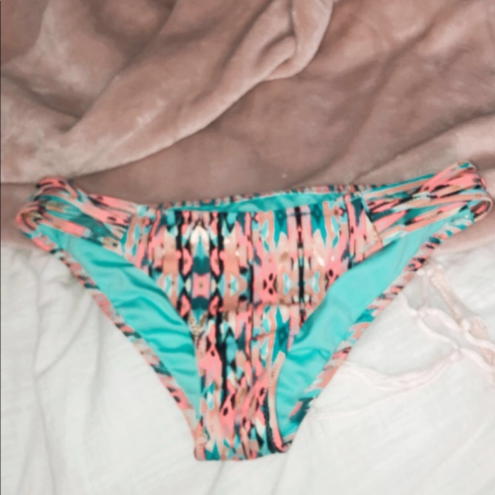 braided sides bikini bottoms rainbow!!